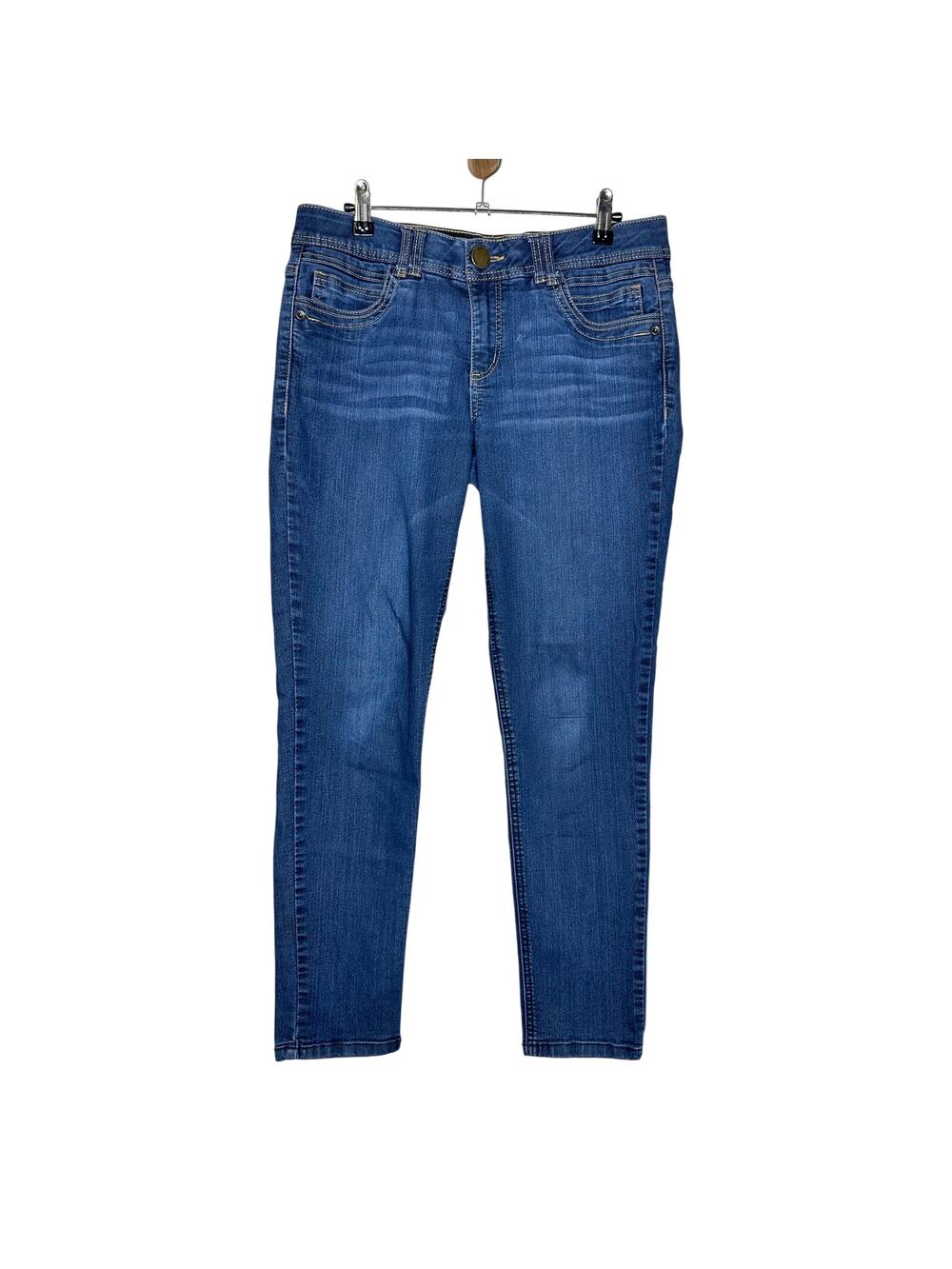 Democracy AB Technology Vintage Skinny High Waist Ankle Jeans Dark Wash Sz 8